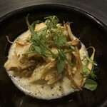 276340578 - パスタその２　山羊のクリームが濃厚