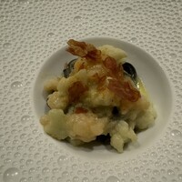Ristorante Crocifisso - パスタその1  イカ墨パスタ、カリフラワーがアクセント
