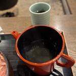 梅窓庵 - 途中、梅昆布茶を注いで