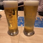 韓国食堂 ジョッパルゲ - 乾杯生ビール