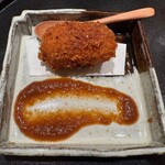 神田錦町 鮨たか晴 - 車海老のクリームコロッケ ※アメリケーヌソースも絶品！