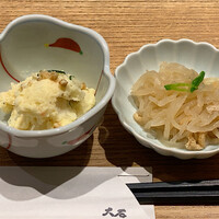 手打ちそば 大石 - セットの小鉢