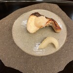 山玄茶 - 地味ながら本日の私のMVP✨ 鰆の塩麹焼き。セロリの甘酢漬け。しみじみと美味しい。慈悲深く美味しい。