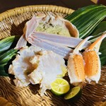 石葉 - 松葉がに ※捌かれた後でも、圧巻の大きさ…うまそぉw
