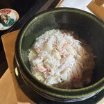 石葉 - 御飯）蟹ご飯 ※どんだけ蟹身を入れんのよ？