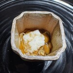 石葉 - お凌ぎ）湯河原蕎麦　辛味大根　なめこ