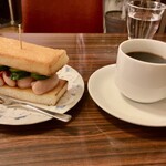 切通し進々堂 - 上ウインナートースト
コーヒー(H)