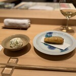 鮨 めい乃 - ⑥小肌フライ＆白身タルタル