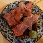 寅屋 船橋本町店 - ハツボイル〈わさび醤油〉（二本）　360円