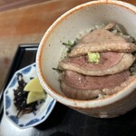 松喜庵 - かけそば＋ミニ鴨丼
950円＋450円