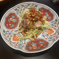 紅梅本楼 - 寒ブリの油林ソース