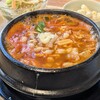 韓国屋台 ホンデポチャ - エビチーズ純豆腐チゲ