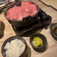 黄金出汁しゃぶと江戸前寿司 肉のあさつ 梅田お初天神店 - 
