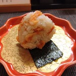 寿司 松岡 - 桜エビの天むす