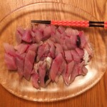 魚幸水産 - アジの刺身2尾分♬肉厚で脂がのっていて旨！！