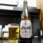 ラーメン 吉田屋 - ビール中瓶はスードラ