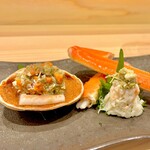 味ひろ - 雌雄の松葉蟹　共にたっぷりの身と味噌♫