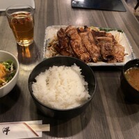 鉄板焼 東洋 - 豚しょうが焼き定食1300