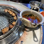 韓国式焼肉マヤクカルビ - テンジャンチゲ（韓国風味噌汁）