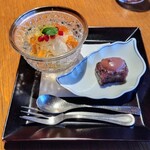 銀座ろくさん亭 - 季節のフルーツと小豆