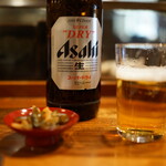 満田屋 - ビールは大瓶