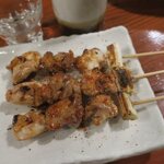 やきとり山平 - 皮付き　3本