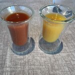 RISTORANTE OZIO - トマト、オレンジジュース