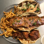 ブルー エントランス キッチン - 