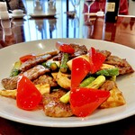 華正樓 - 20241212⽜⾁と季節野菜のオイスターソース炒め①