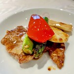 華正樓 - 20241212⽜⾁と季節野菜のオイスターソース炒め➁