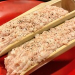 とり焼肉 はちろく - つくね　ふわとろで美味い！