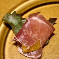 グリル プランチャ - 柿包み。