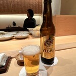 すが弥 - 最初はいつも通り、恵比寿の小瓶でスタート