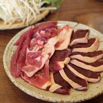 嘉儀屋 - 真鴨の鍬焼き胸、もも、ささみ