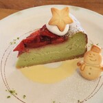 ハナツムリ - 【2024.12】苺と抹茶のチーズケーキ(税込616円)