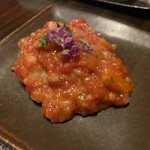 焼肉うしごろ - 富山産白海老の和牛ユッケ