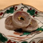 温石 - 焼津で捕れた鯵の砧巻き