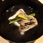 温石 - 焼津の甘鯛としめじのお椀