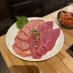 焼肉いたみ - 上タン塩薄切り（¥2,680）とロース塩（¥1,480）