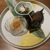 のどぐろ専門 銀座中俣 極 - 季節の小鉢（一品目）