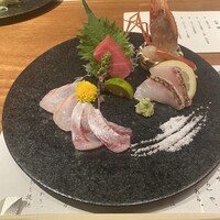 のどぐろ専門 銀座中俣 極 - のどぐろ薄造り（二品目）