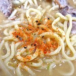 あきんど - みそちゃーしゅう（大盛り）（七味唐辛子をふって）