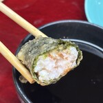 天ぷら はせ川 - 海老がぎっちりと