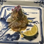 眞善美 - 伊勢海老と海月　豆板醤　ピーナッツ油