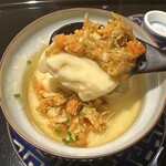 眞善美 - 上海蟹　名古屋コーチンの茶碗蒸し　百合根