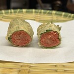 天ぷら はせ川 - 明太子大葉巻