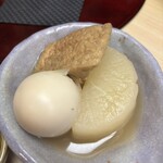 天ぷら はせ川 - 付き出し　おでん