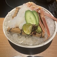 はれや別邸 - カニ刺し