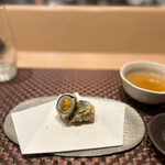 おばた - 雲丹帆立挟み揚げ