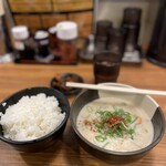 老虎苑 - かす汁定食@550円